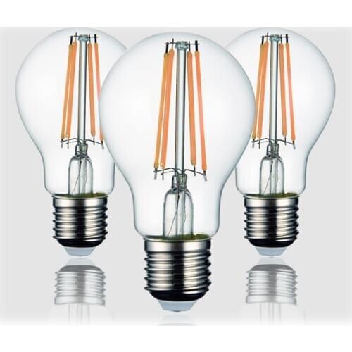 8pcs Retro LED Bulb E27 Base 4W 6W 7W 8W Cold White Traditional Bulb Edison Bulb
