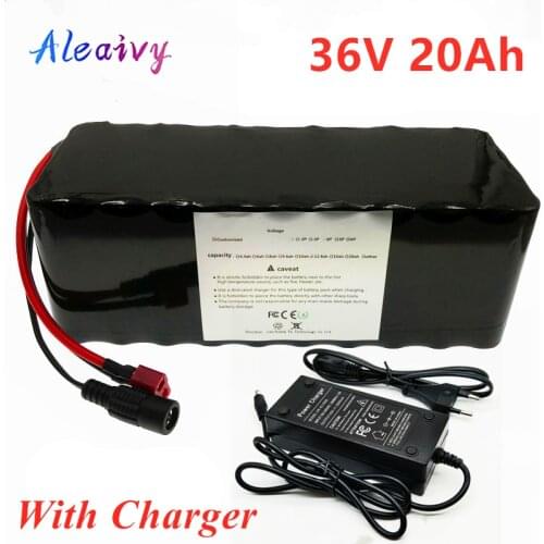 KAM PING 36V 20AH Electric Bicycle Battery Built-in 20A BMS Lithium Battery Pack 36 Volt 2A Charging Ebike Battery + Charger