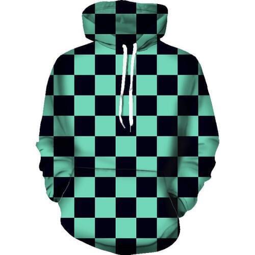 Anime Demon Slayer Cosplay Tops Costume Sweater 3D Print Hoodies Coat Sweatshirt Fashion Jackets Clothes Long Sleeve