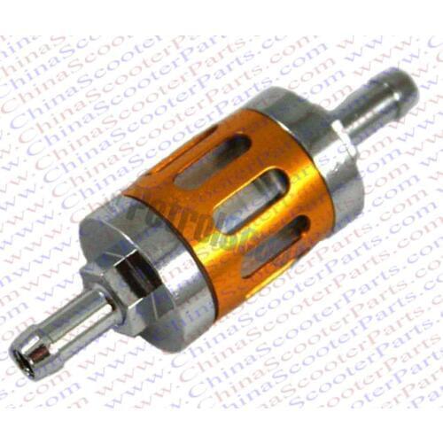 CNC Aluminum Fuel gas Filter Mini Pocket Dirt bike ATV Quad CRF XR Cruiser Chopper Parts Golden