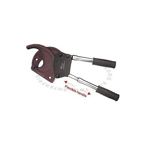 Length 480-650mm Ratcheting Cable Cutter with Black Rubber Coated Handle