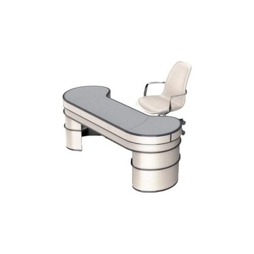 Italian 2021 light luxury desk modern simple white arc desk villa big class table customization