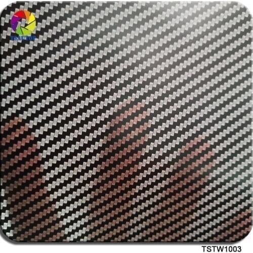 TSAUTOP Size 0.5m x 20m carbon fiber film for hydrographic print transparent immersion movie WDF1003