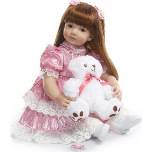 60cm very big 6-9Month reborn tollder doll adoras Lifelike newborn Baby Bonecas Bebes reborn menina kid toy girl dolls gift
