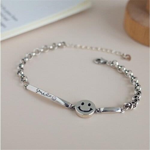 Miuoxion Wholesale Personality Bead Fashion Jewelry Retro Smiley Star Bracelet For Women Feature Namour Charm Gift All Seasons