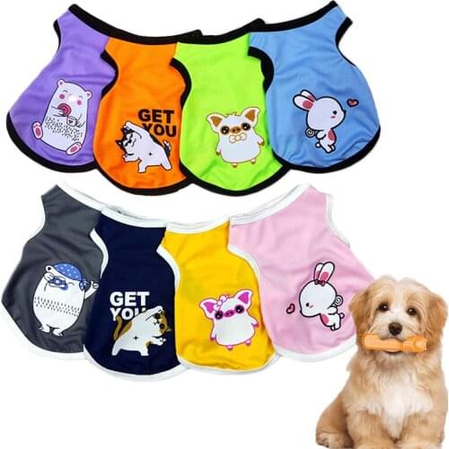 New Summer Pet Clothes Teddy Pomeranian Cat Breathable Vest Small And Medium-Sized Dog Summer Vest Pet Clothing Supplies
