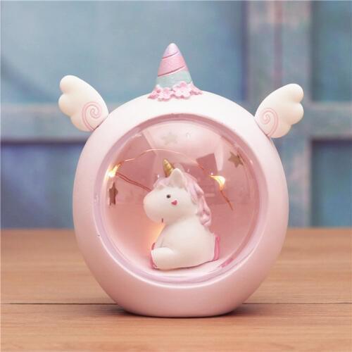 Novelty Cartoon Unicorn LED Night Light Baby Nursery Lamps Table Decorative Light Children Kids Toys Birthday Gift Home Decor