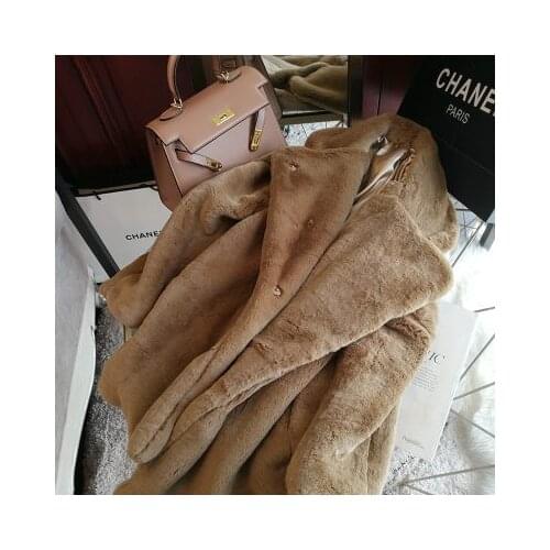 2020 New Style High-end Fashion Women Faux Fur Coat S92