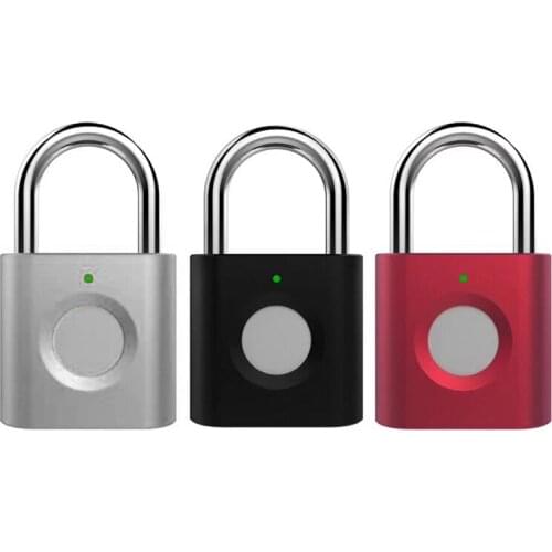 New Fingerprint Padlock Fingerprint Luggage Lock Fingerprint Small Padlock Drawer Small Lock Head Fingerprint Password Lock