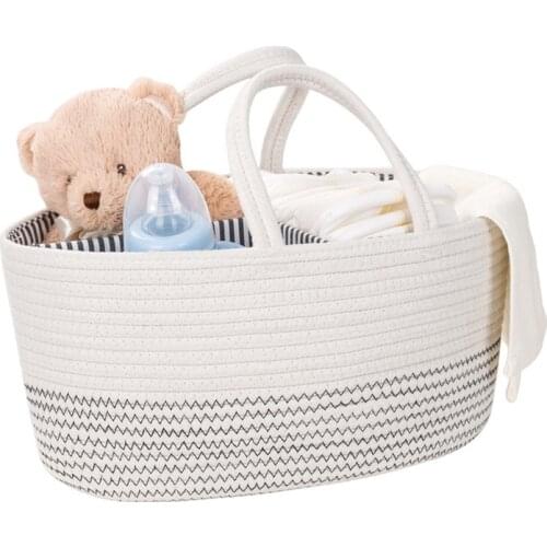 Baby Diaper Organizer Felt Basket Changing Nappy Kids Storage Box Convenient Carrier Bag Stackers Diapering Toilet Training Bag