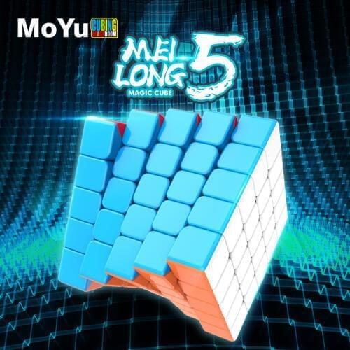 Original MoYu Meilong 5 Mofang Jiaoshi Cube 5x5x5 Magic Cube Layers 5x5 Speed Puzzle Cubes Educational Toys