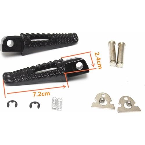 Pair Black Foot Pegs Footrest For Suzuki GSXR 600 750 1000 2005-2014