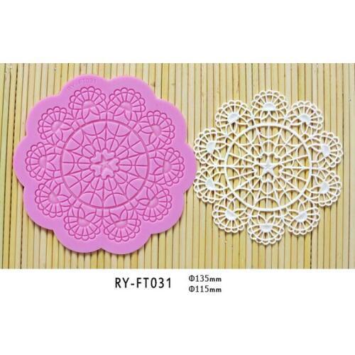 L8 star snowflake shape baking tools decorations for cakes Fondant silicone cake lace mat sugar lace mould