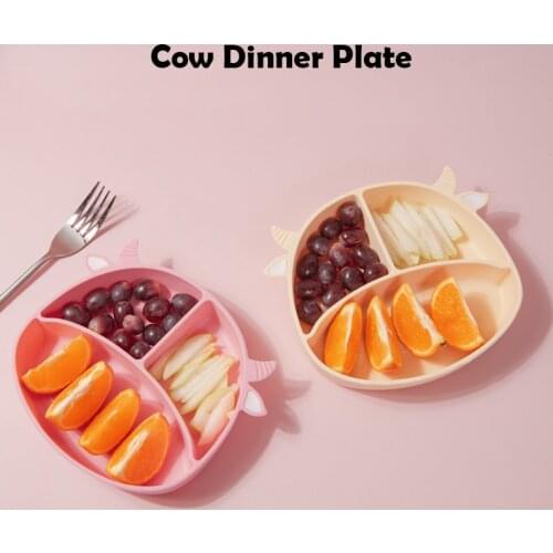 Chenkai 1PCS Silicone Cow Plate Baby Cute Cartoon Teether Chewable Pacifier For DIY Smoothing Teething Accessories BPA Free