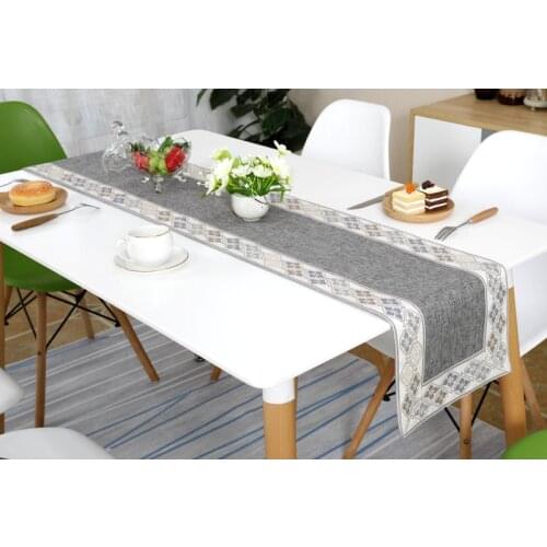 Modern Geometric Pattern Table Runner European Wedding Party Decoration Luxury Table Cloth Home Decor Table Top