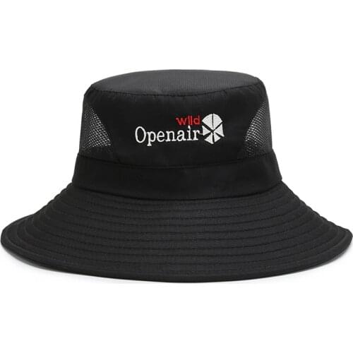 UPF50+ UV Protection Sun Cap Outdoor Bucket Mesh Hat Summer Casual Travel Beach Sun Hats Reversible Bucket Hat