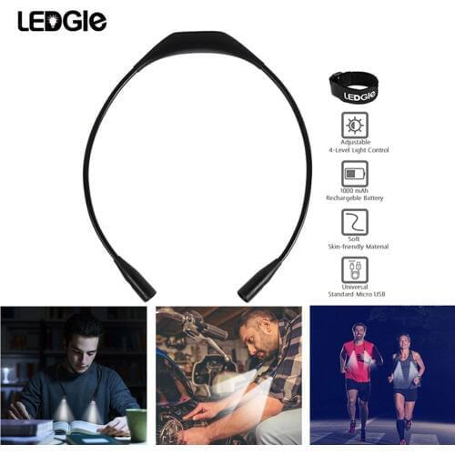 LED Flexible Flashlight Light Handsfree Neck Night Lamp Book Reading Lamp Novelty Led Camping Lights For Knitting Crocheting