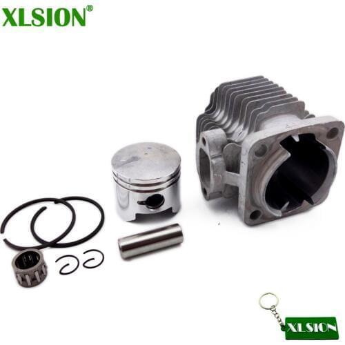 XLSION 44mm cylinder+44mm piston 12mm pin ring needle bearing set for 49cc 2 stroke engine of mini quad atv pocket dirt bike