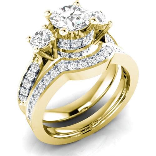 Glamour jewelry fashion delicate zircon womens ring engagement wedding ring party charm accessories lover gift