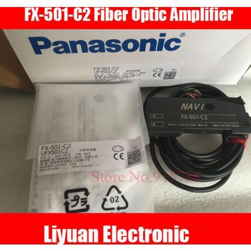 1pcs FX-501-C2 Cable Type Fiber Optic Sensor FX-501-C2 Fiber Optic Amplifier