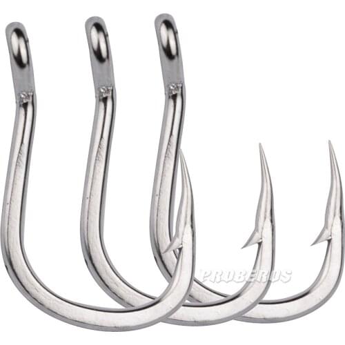 2pcs Fishing Hooks Set Barbed Single Circle Carp Hook Highstainless steel Sea Fishinhook Fishing Tackle corrosion resistance