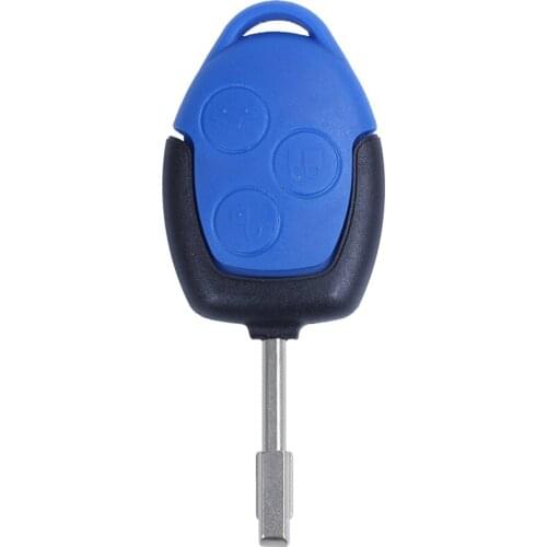 3 button cover shell key remote control body & keys for ford transit blue