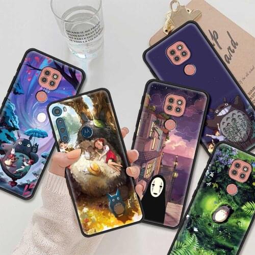 Anime Totoro Ghibli Spirited Phone Case For Moto G9 G8 Play Plus G60 G50 G40 G30 Fusion G20 G10 Power one Fusion G8 Power Llte