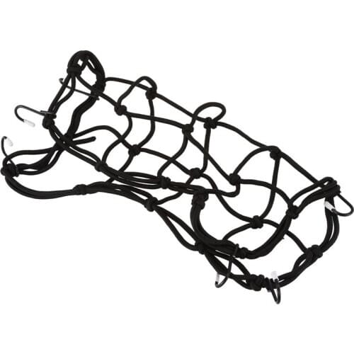 Motorcycle Packing Carrier Web Cargo Hold Down Net 30 x 30cm Bungee Black