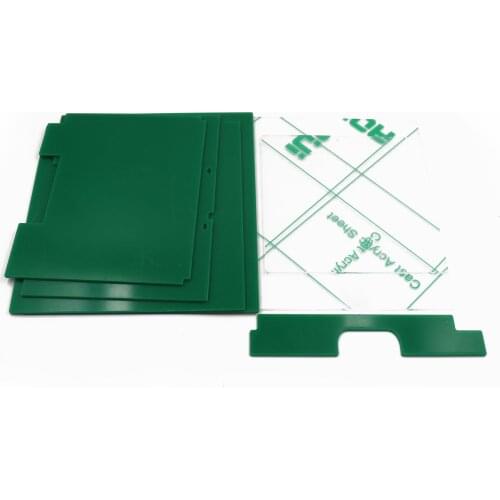 Blurolls Voron V0 Panels kit with Tophat Green Panels Clear Tophat and Door