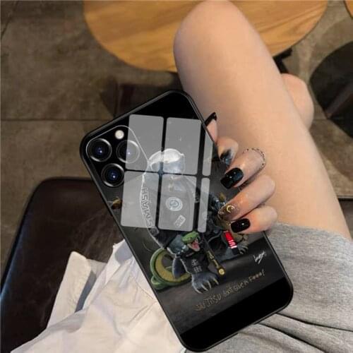 Honey Badger Jiu Jitsu Phone Case Glass Phone Case For iphone 12 11 Pro Max XS XR X 8 7 Plus SE2 Case