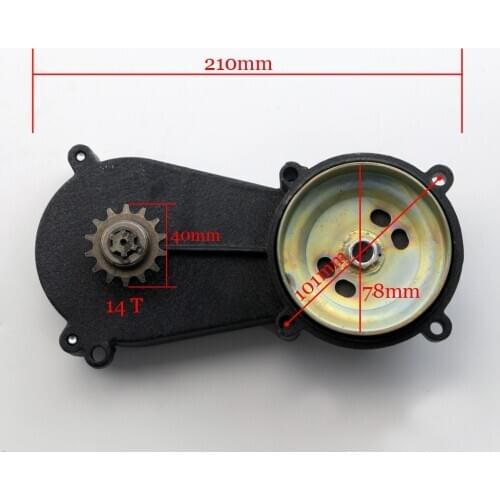 14T T8F Pocket bike Gear Transmission Box Clutch Drum Chain For Engine Petrol Scooter