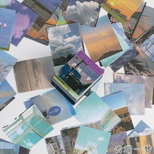 Dream in the clouds Series Sunset Moonlight Material Paper Junk Journal Planner Scrapbooking Vintage Decorative DIY Craft Paper