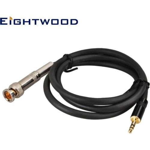 Eightwood 75 Ohm BNC Plug Male to 3.5MM Mono Male Coaxial Power Audio Cable 3 Feet /100cm for Tecsun S2000 S8800 CR1100DSP