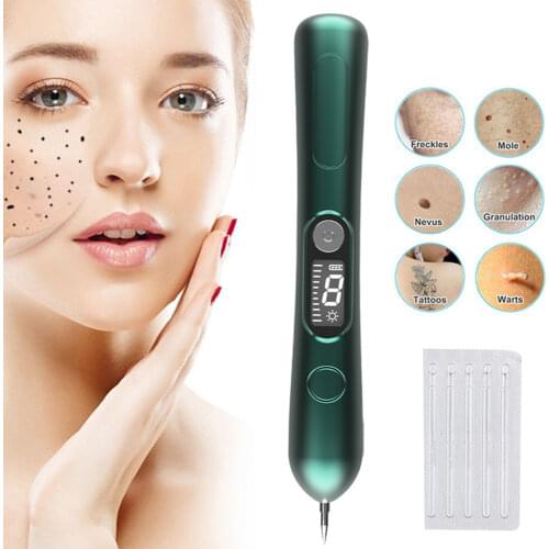 Electric Laser Plasma Pen Mole Tattoo Freckle Wart Tag Removal Pen Dark Spot Remover For Face LCD Skin Care Tools Beauty Machine