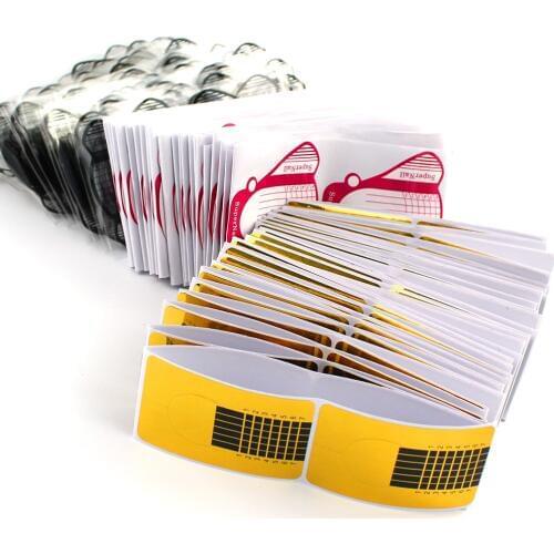 100pcs French Nail Form Tips Nail Extension Art Tools For Nails Gel Extension Sticker Acrylic Tip For Nail Polish Manicure