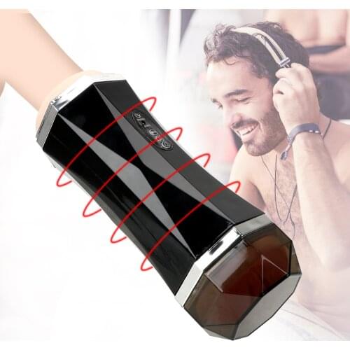 IKOKY Voice Aircraft Cup Blowjob Pussy Sucking Sex Machine Sex Toys for Men Oral Vagina Real Pussy Vibrator Male Masturbation