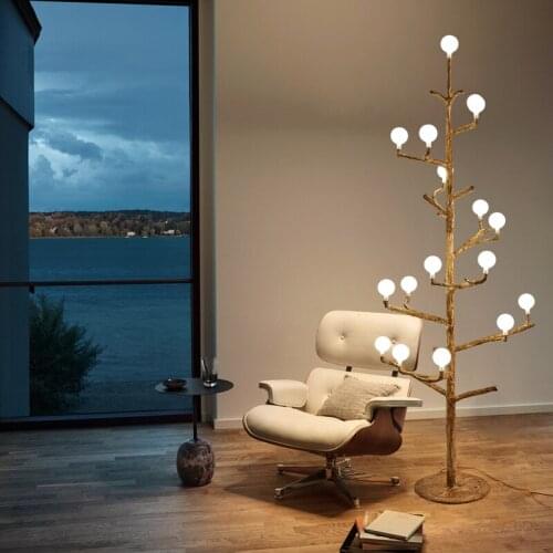 GY Personalized Warm Tree Branch Luxury Floor Lamp Villa Hotel Bedroom Study Room Decoration Lamp Engineering Chandelier