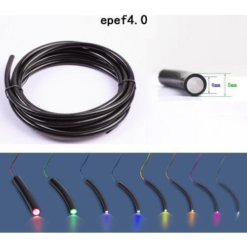 China manufacturers 4.0mm underground pool light fiber optic cable for rgb led light source