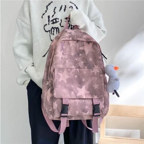 Hot Sale Backpack Women Backpack Fashion Women Shoulder Bag Star Print School Bag For Teenage Girl Children Backpacks Travel Bag