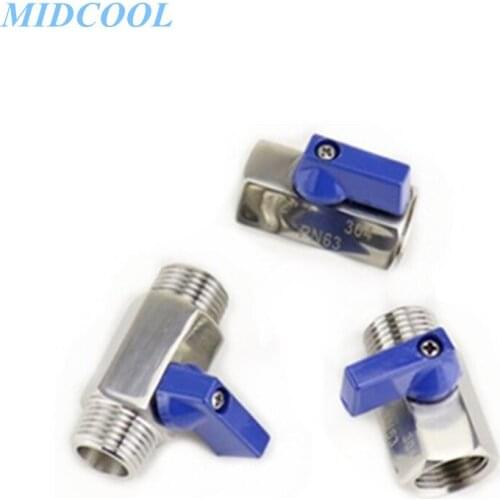 Mini Ball Valve Small Stainless Steel 304 PN63 1/8" 1/4" 3/8" 1/2" 3/4" 1"