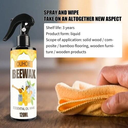 QX2E Multipurpose Beeswax Furniture Care Beewax Spray Wood Oil Wax Cleaner and Polish