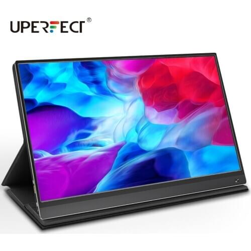 UPERFECT Portable Monitor 15.6” LCD Type C gaming monitor with 10800mAh Battery HD display for PS4 Laptop Phone Xbox Switch Pc
