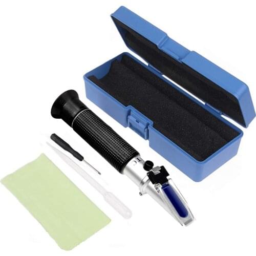 Retail Box Refractometer Beer Wort Wine ATC SG 1.000-1.130 Brix 0-32%, for Sugar Wine Beer Fruit 48%Off