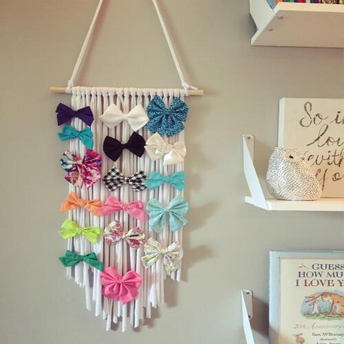 Girls Hair Bows Hairpin Storage Hairband Organizer for Girl Room Decoration Kids Hairband Hanging Hair Clips Holder Accessories
