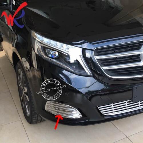 Loyalty for Mercedes-Benz Viano V-Class W447 2014 2015 2016 Front Fog Light Lamp Cover Trim Car Styling Accessories