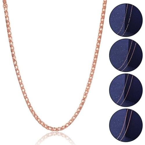 45CM Long Lovely Women Necklace Chain Golden Necklace Holiday Romantic Gift Female Jewelry Pendants And Necklaces Wholesale