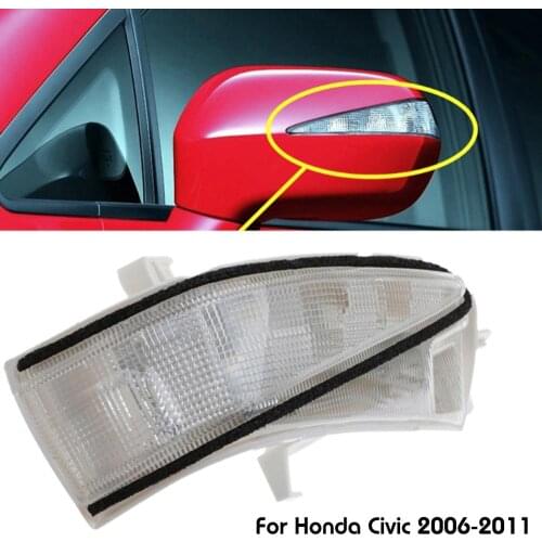 1Pc Car Mirror Signal Led Side Mirror Turn Signal Light Blinker Rear View Lights For Honda Civic FA1 FD1 FD2 2006-2011