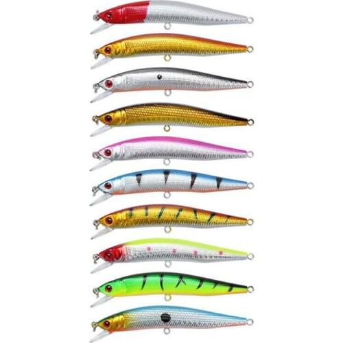 10pcs 8.2g 10cm Fishing Lures Minnow Wobbler Floating Bass Trolling Artificial Hard Bait Crankbait Carp Pesca Fishing Tackle