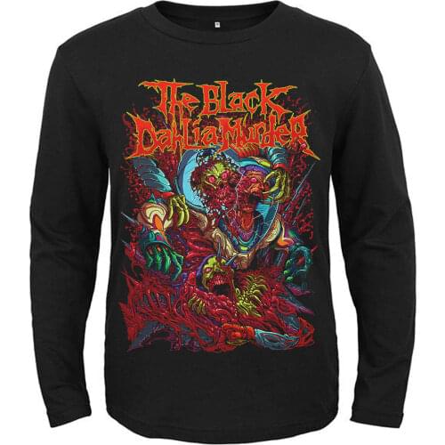 8 designs illustration the black dahlia murder Rock Brand Full long sleeve heavy Metal shirt fitness Hardrock Cotton skateboard