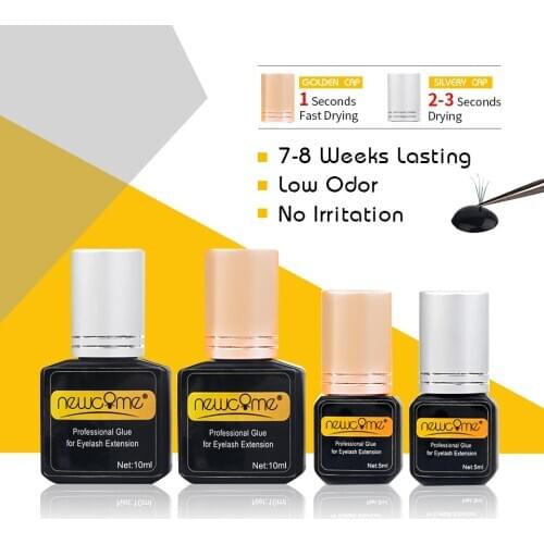 1s Fast drying Lashes Adhesive NEWCOME Lash Glue for Individual Eyelash Extension Long Duration Strong Adhesion Invisible Glue